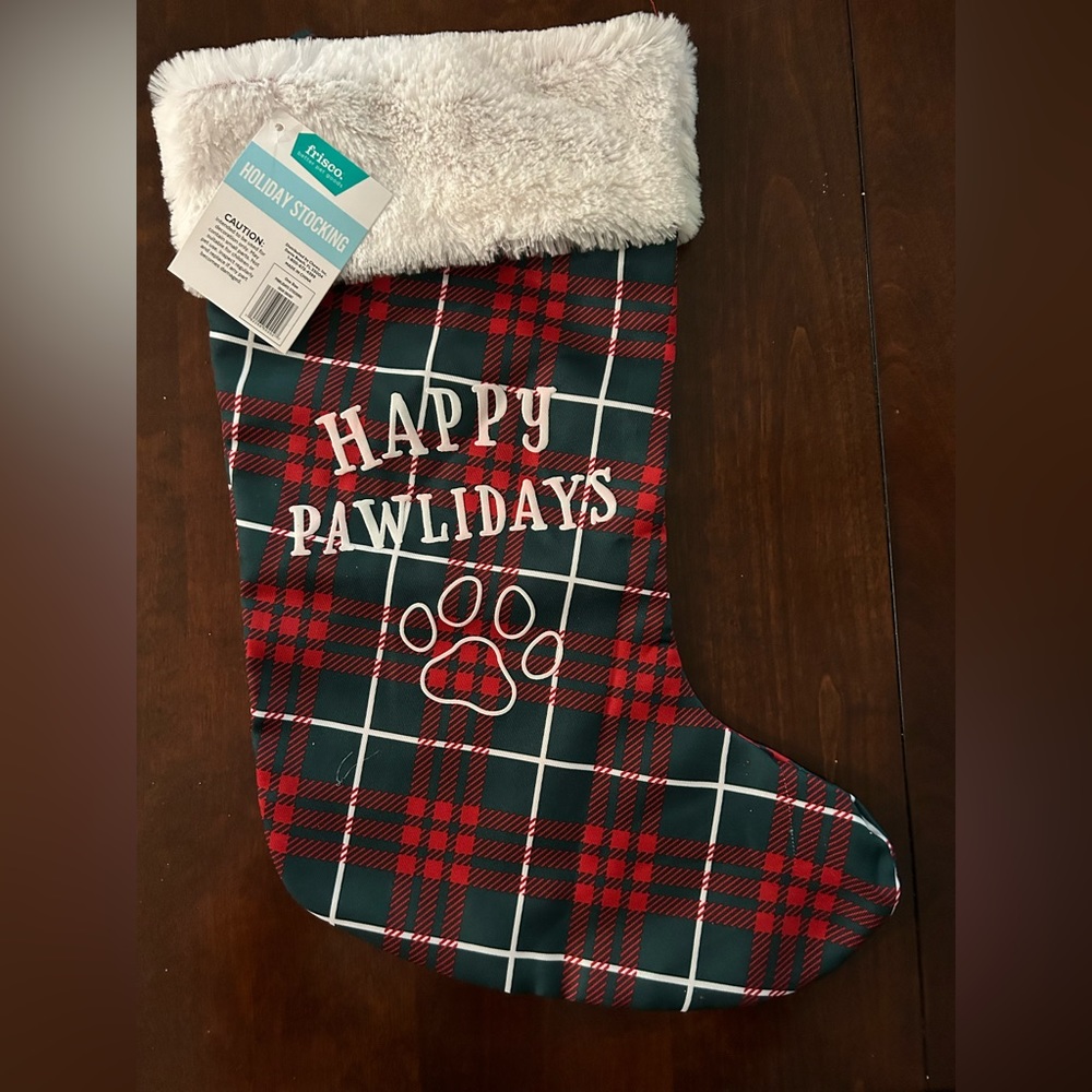 Holiday stocking for pets